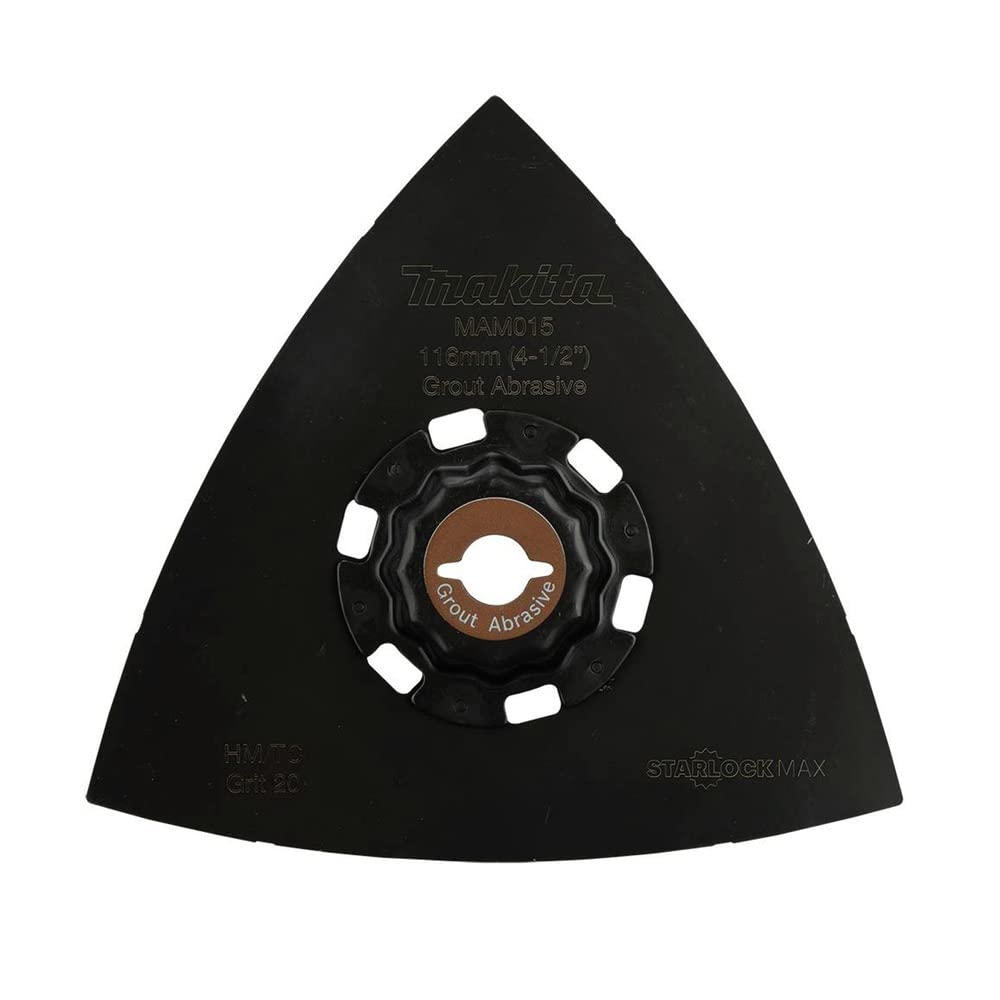 Makita E-08632 StarlockMax® Oscillating Multi-Tool 4-1/2" Tungsten Carbide 20 Grit Delta Triangle Sanding Pad