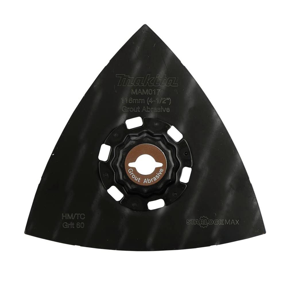 Makita E-08654 StarlockMax® Oscillating Multi-Tool 4-1/2" Tungsten Carbide 60 Grit Delta Triangle Sanding Pad