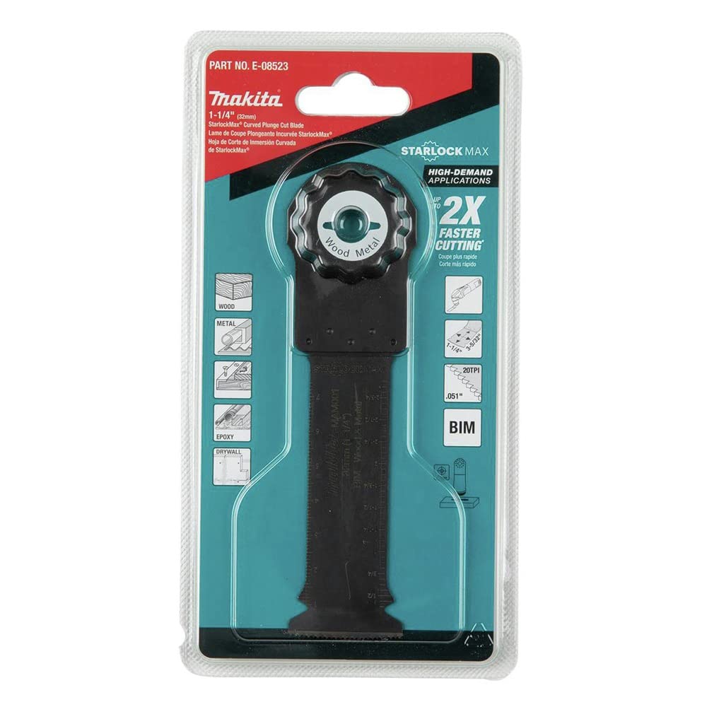 1009-makita-e-08523-starlockmax-oscillating-multi-tool-1-1-4-bi-metal-curved-plunge-cut-blade-3.jpg Makita E-08523 StarlockMax® Oscillating Multi-Tool 1-1/4" Bi-Metal Curved Plunge Cut Blade