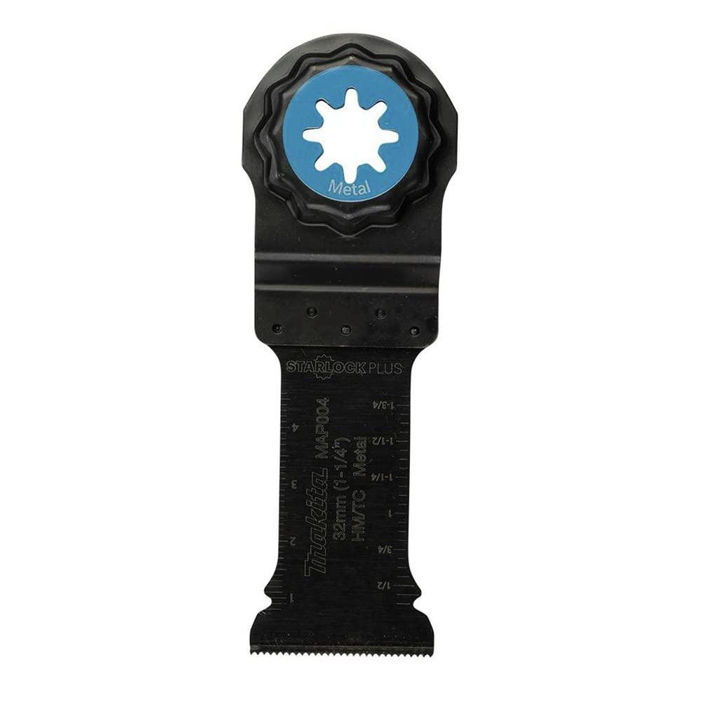 Makita E-08492 StarlockPlus® Oscillating Multi-Tool 1-1/4" Hard Metal with Tungsten Carbide Teeth Plunge Cut Blade for Metal Cutting