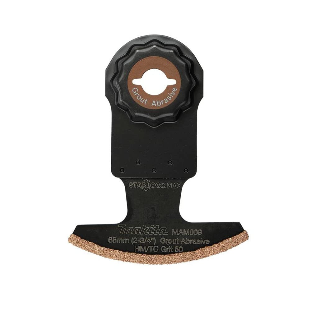 Makita E-08595 StarlockMax® Oscillating Multi-Tool 2-3/4" Hard Metal with Tungsten Carbide 50 Grit Grout and Abrasive Segmented Saw Blade