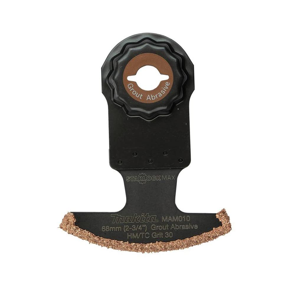 Makita E-08604 StarlockMax® Oscillating Multi-Tool 2-3/4" Hard Metal with Tungsten Carbide 30 Grit Grout and Abrasive Segmented Saw Blade