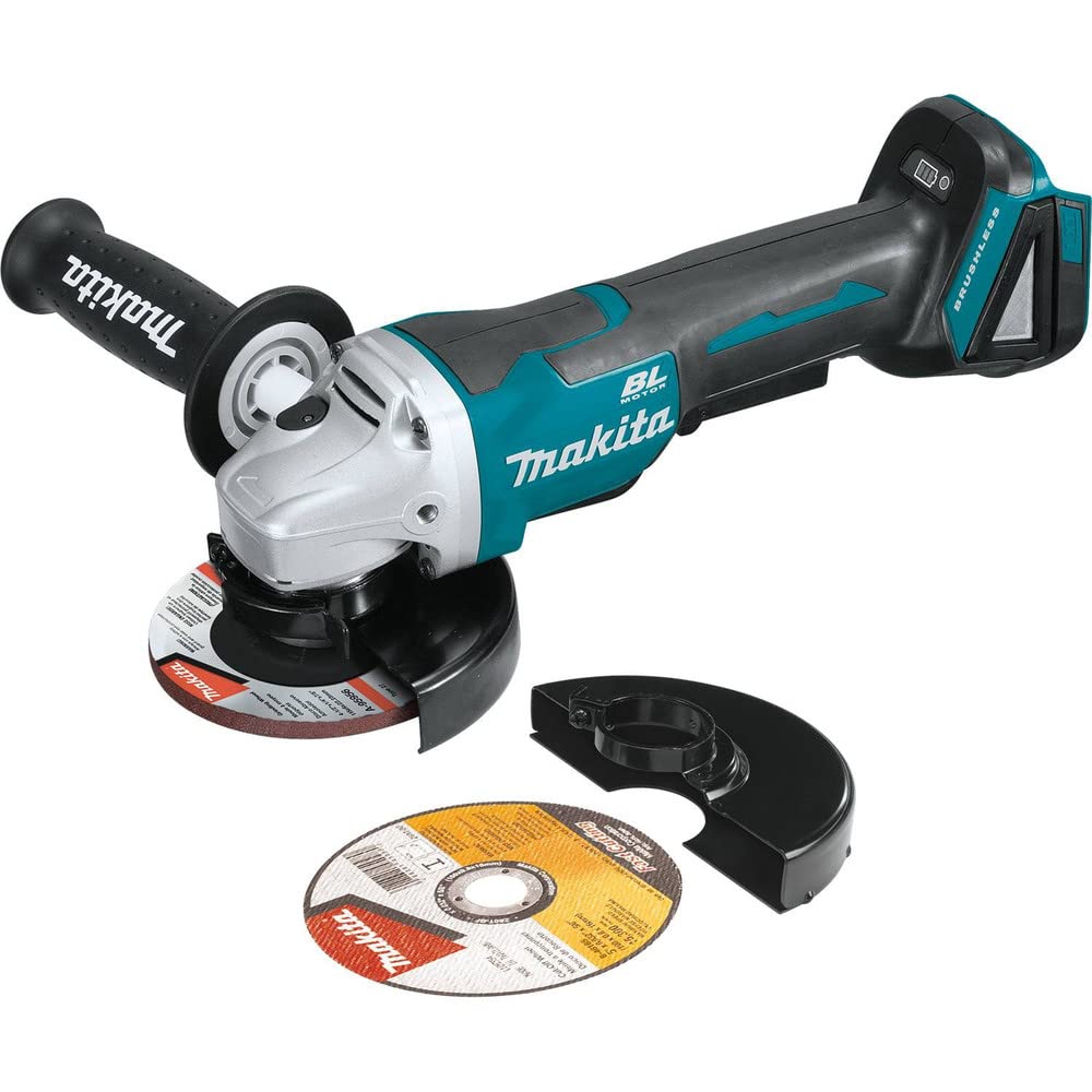 Makita XAG11Z 18V LXT® Lithium-Ion Brushless Cordless 4-1/2” / 5" Paddle Switch Cut-Off/Angle Grinder, with Electric Brake, Tool Only