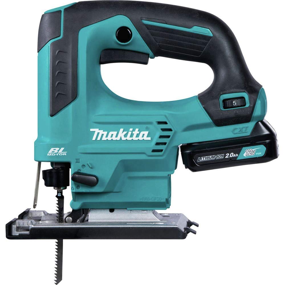 Makita VJ06R1J 2.0Ah 12V max CXT Lithium-Ion Brushless Cordless Top Handle Jig Saw Kit