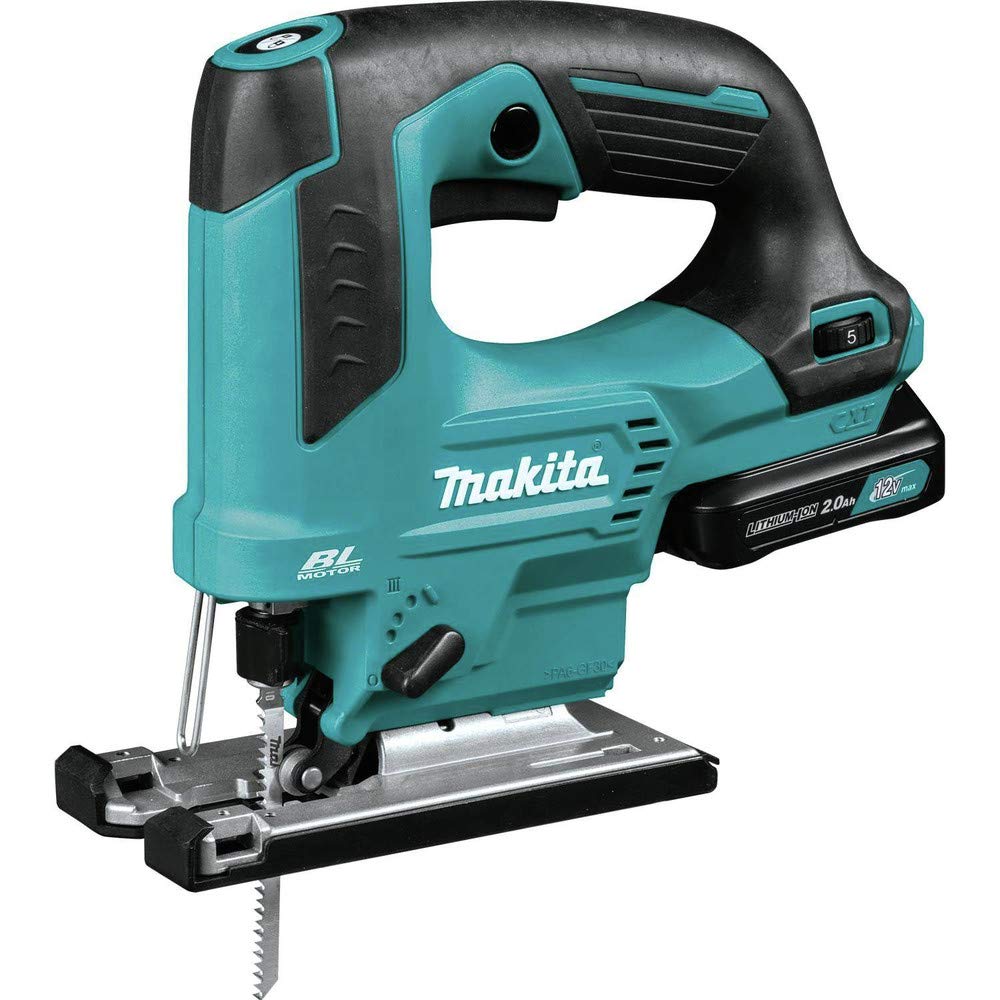 Makita VJ06R1J 2.0Ah 12V max CXT Lithium-Ion Brushless Cordless Top Handle Jig Saw Kit