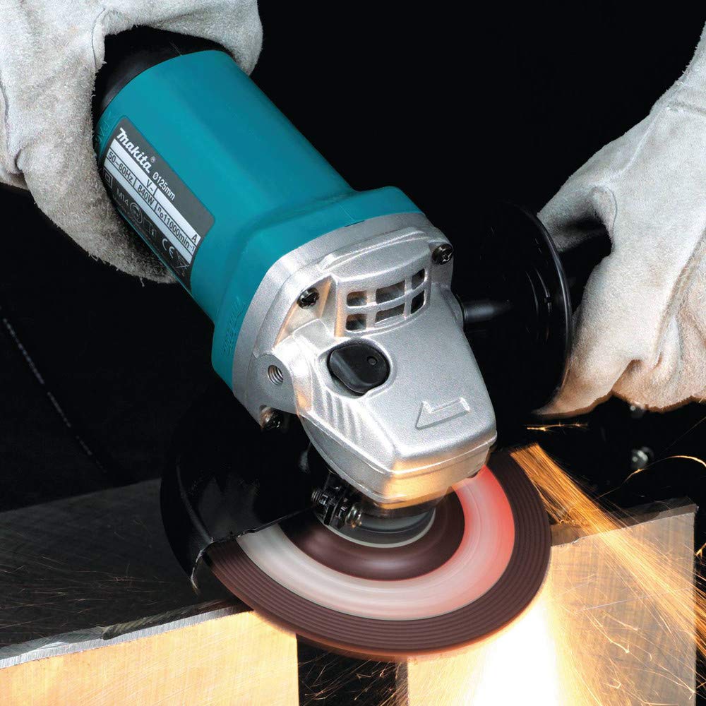 Makita 9557PB 4-1/2" Paddle Switch Angle Grinder, with AC/DC Switch