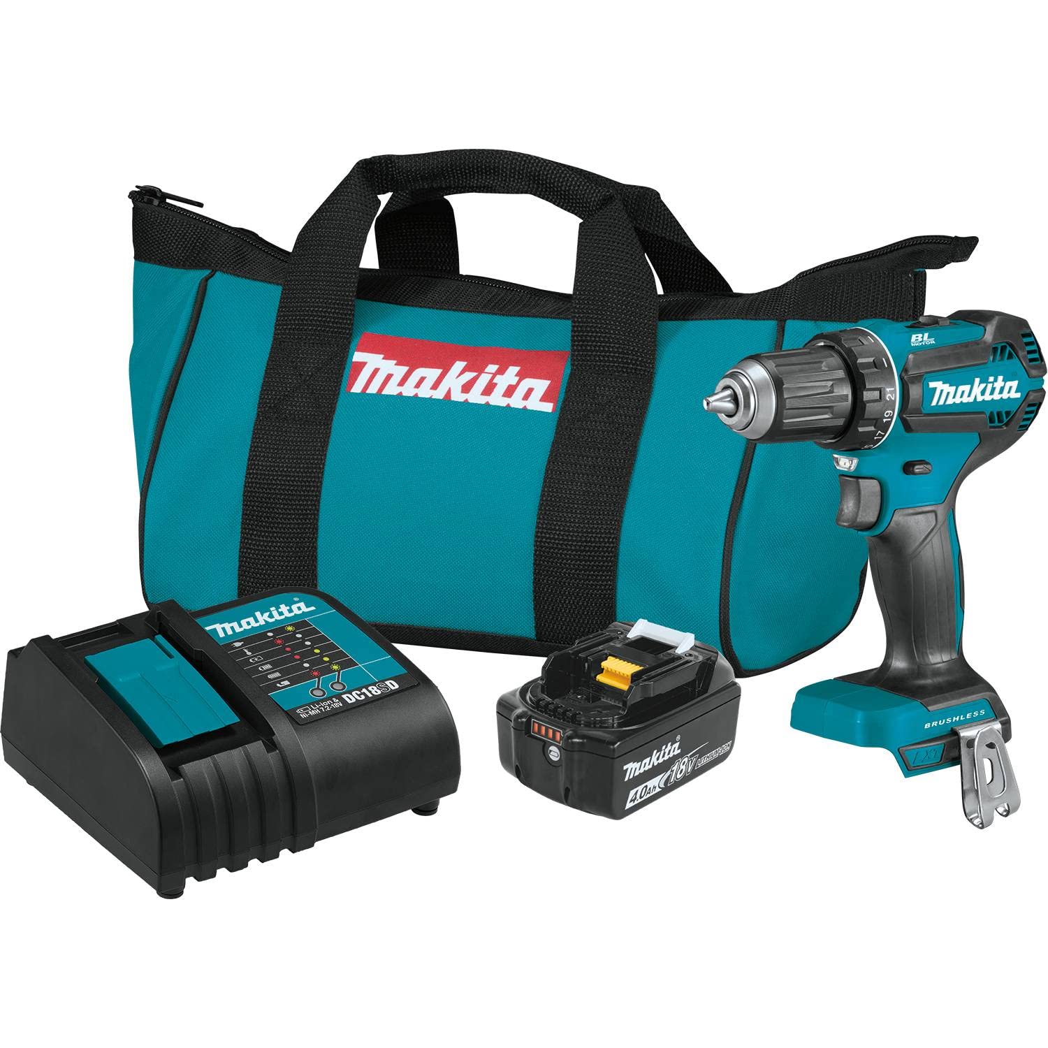 Makita 18V Lxt 1/2In Driver Drill Lithium Ion Brushless Cordless Kit