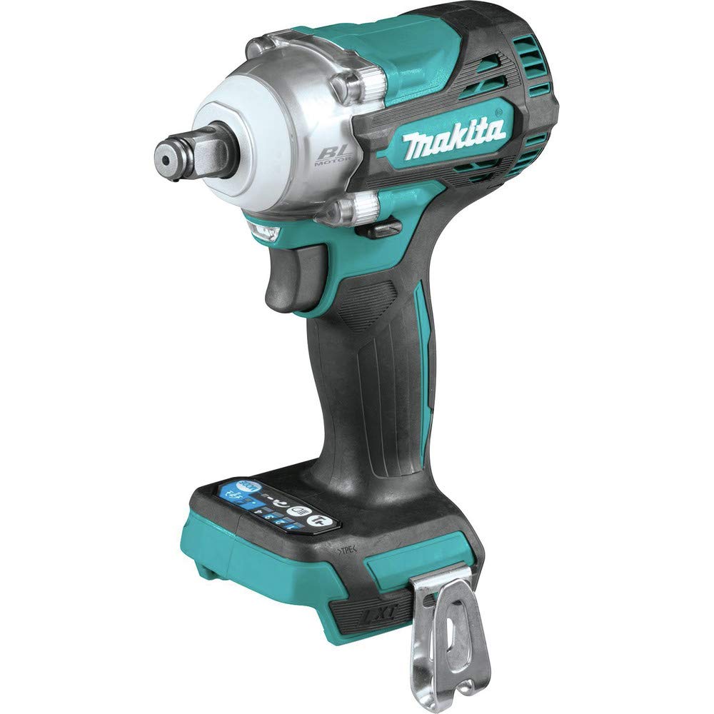 Makita XWT14Z 18V LXT Lithium-Ion Brushless Cordless 4-Speed 1/2" Sq. Drive Impact Wrench w/Friction Ring Anvil, Tool Only