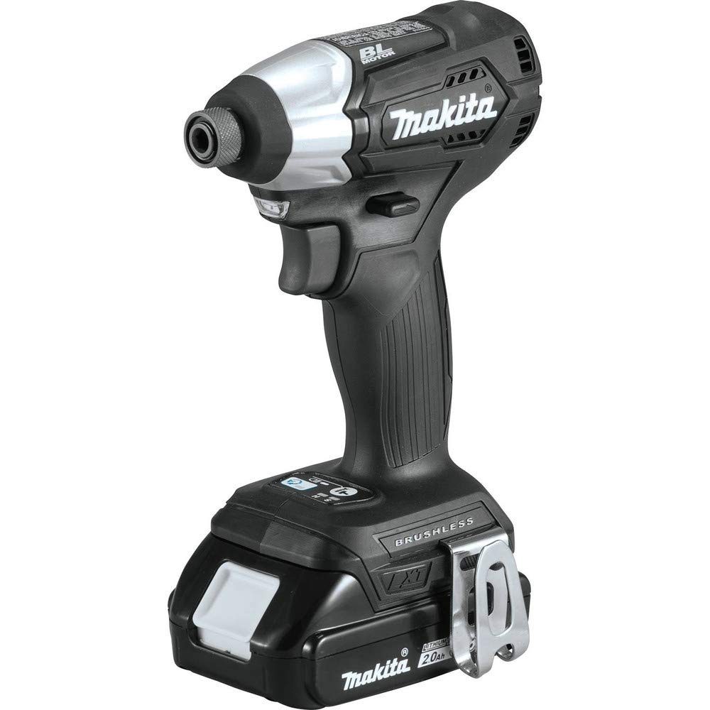 Makita XDT15R1B 18V LXT Lithium-Ion Sub-Compact Brushless Cordless Impact Driver Kit (2.0Ah)