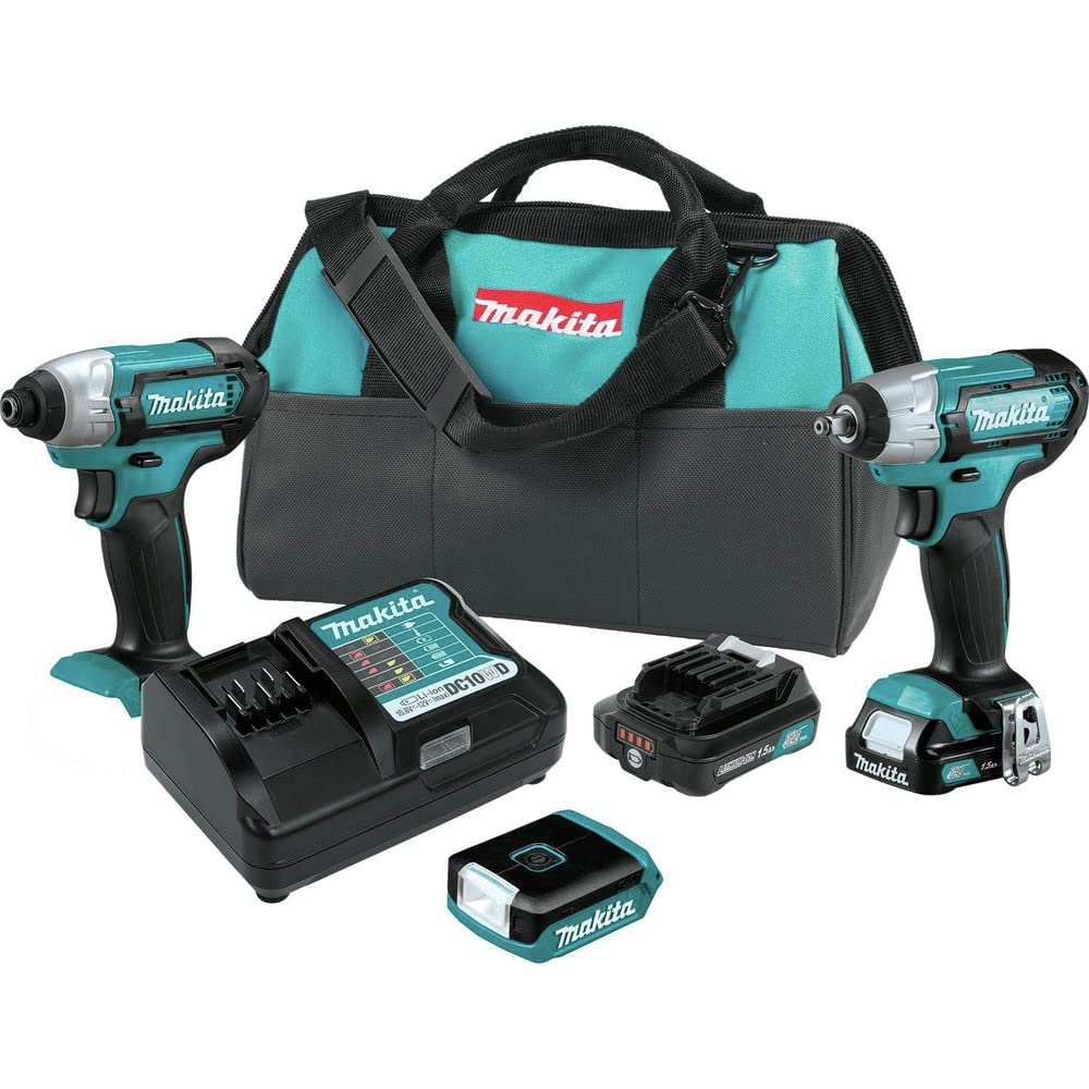 Makita CT324 12V Max CXT Lithium-Ion Cordless 3-Pc. Combo Kit (1.5Ah)