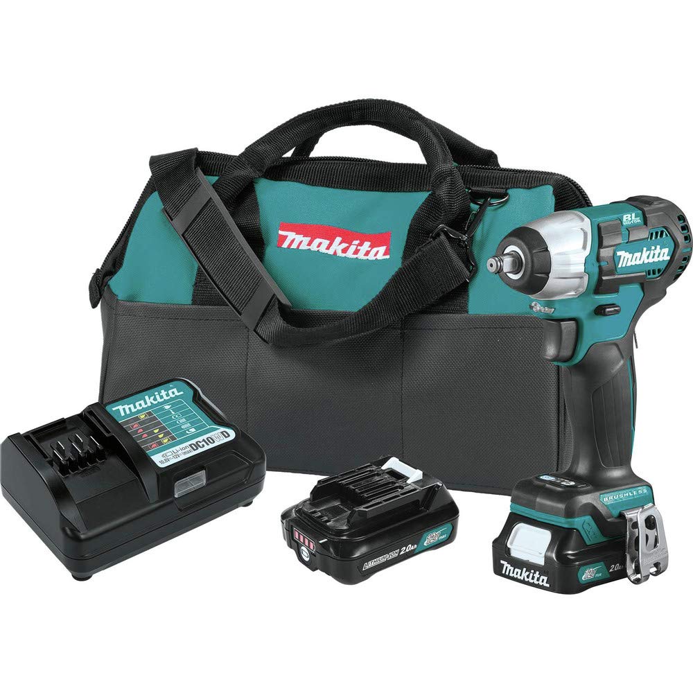 Makita - 12V Max Cordless 3/8 Sq. Dr. Impact Wrench Kit (WT05R1)