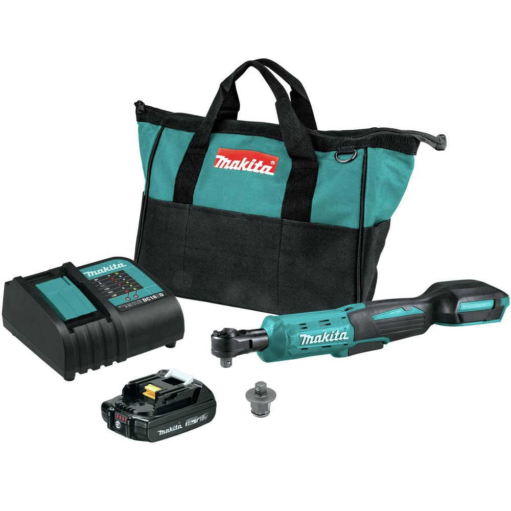 Makita XRW01SR1 18V LXT® Lithium-Ion Cordless 3/8" / 1/4" Sq. Drive Ratchet Kit (2.0Ah)