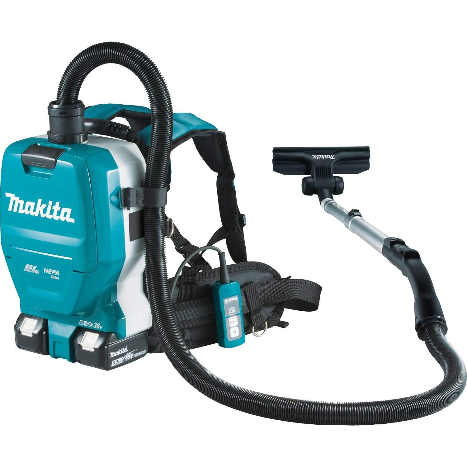 Makita XCV09PT 18V X2 LXT® Lithium-Ion (36V) Brushless Cordless 1/2 Gallon HEPA Filter Backpack Dry Vacuum Kit (5.0Ah)