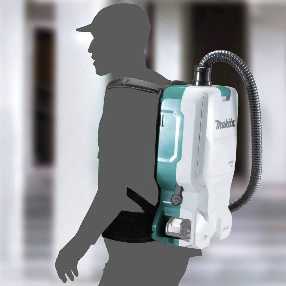 Makita XCV17Z 18V X2 LXT® Lithium-Ion (36V) Brushless Cordless 1.6 Gallon HEPA Filter Backpack Dry Vacuum, Tool Only
