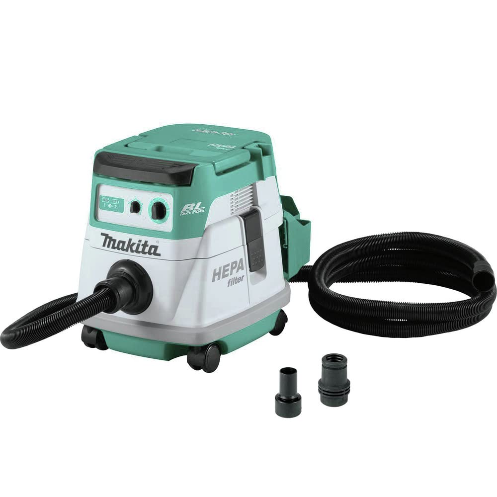 Makita XCV21ZX 36V (18V X2) LXT® Brushless 2.1 Gallon HEPA Filter Dry Dust Extractor, Tool Only