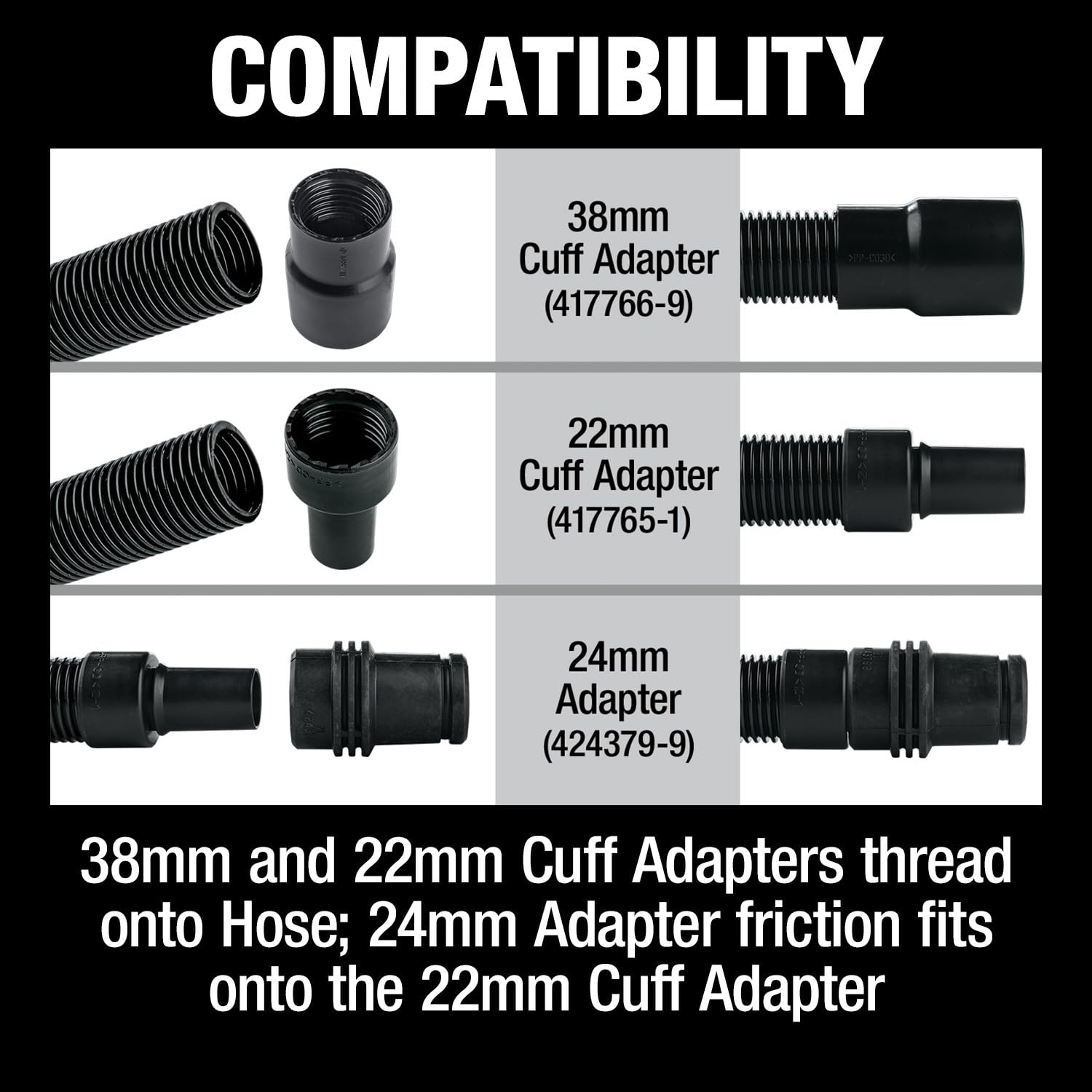 Makita Suction Hose 38 mm 2.5 mm ANTIST 195434 – 1