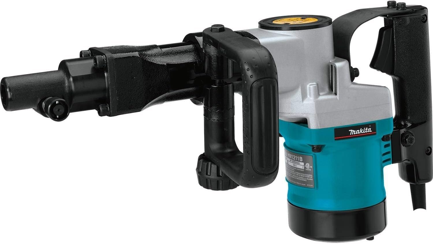 Makita HM1211B 20 lb. Demolition Hammer, Accepts 3/4" Hex Bits, Black