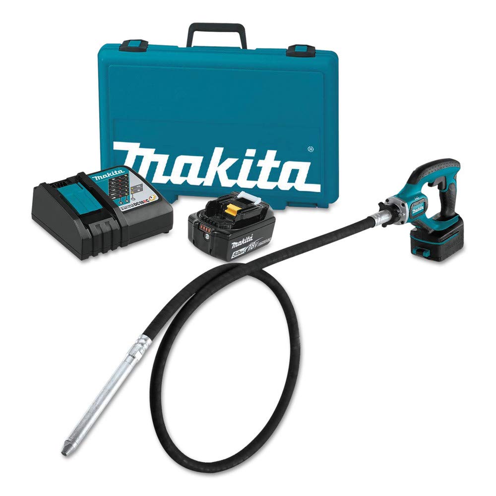 Makita XRV02T 18V LXT® Lithium-Ion Cordless 8' Concrete Vibrator Kit (5.0Ah)