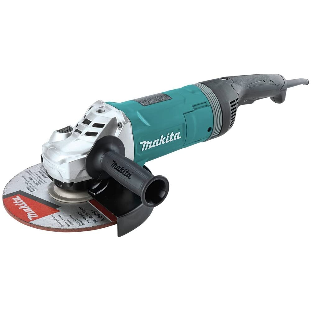 Makita GA9080 9" Angle Grinder, with Rotatable Handle, and Lock-On Switch
