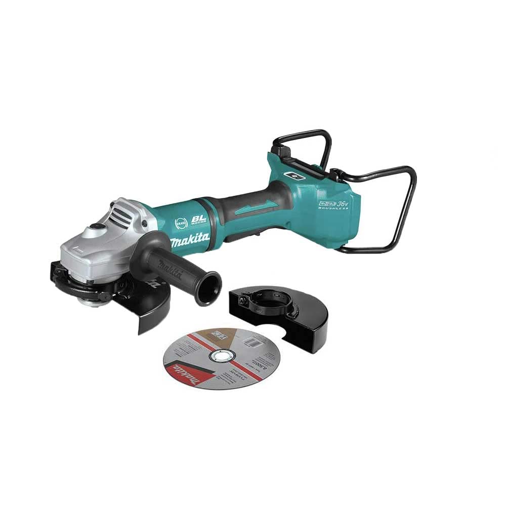 Makita XAG22ZU1 18V X2 LXT Lithium-Ion (36V) Brushless Cordless 7" Paddle Switch Cut-Off/Angle Grinder, with Electric Brake and AWS, Tool Only