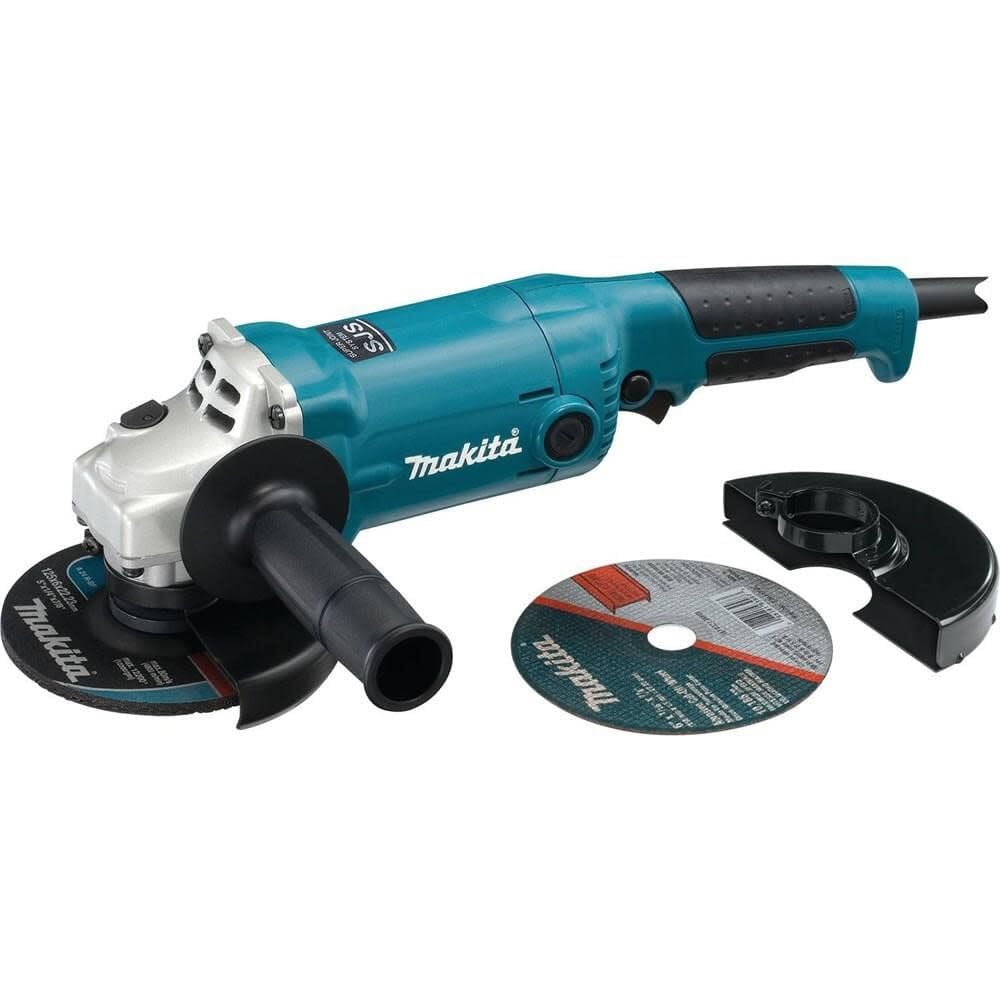Makita GA6020YX1 6" SJS 10.5 Amp 10000 rpm AC/DC Lock-Off Cut-Off/Angle Grinder, 5/8"-11"