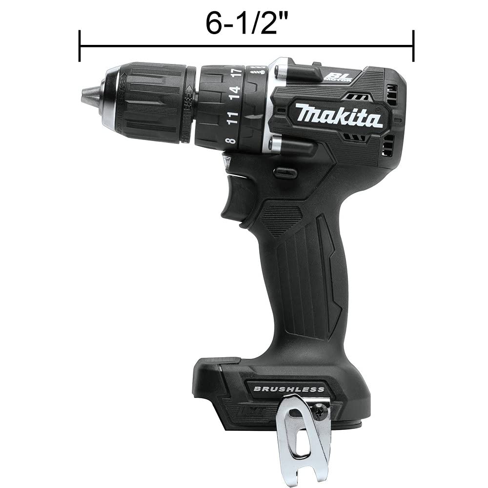 Makita XPH15ZB 18V LXT Lithium-Ion Sub-Compact Brushless Cordless 1/2" Hammer Driver-Drill, Tool Only, Black