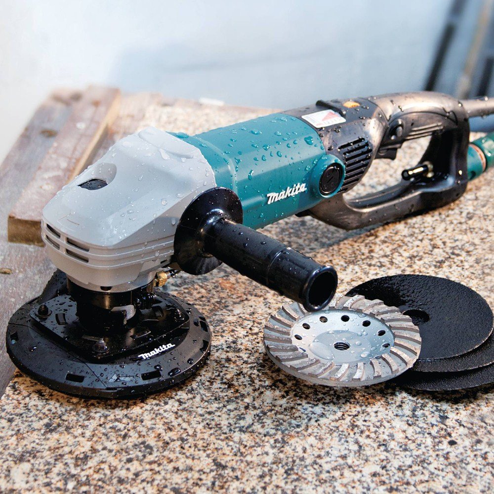 Makita PK5011CX1 5" Electronic Stone Polisher with Splash Guard