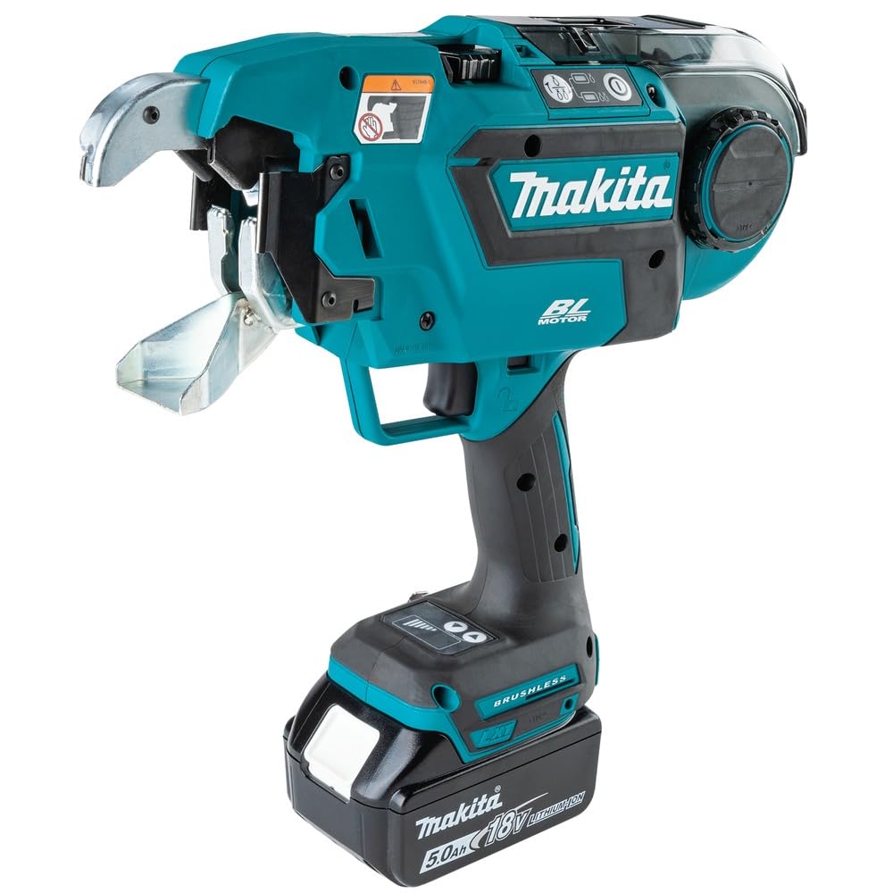 Makita XRT02TK 18V LXT® Lithium-Ion Brushless Cordless Deep Capacity Rebar Tying Tool Kit (5.0Ah)