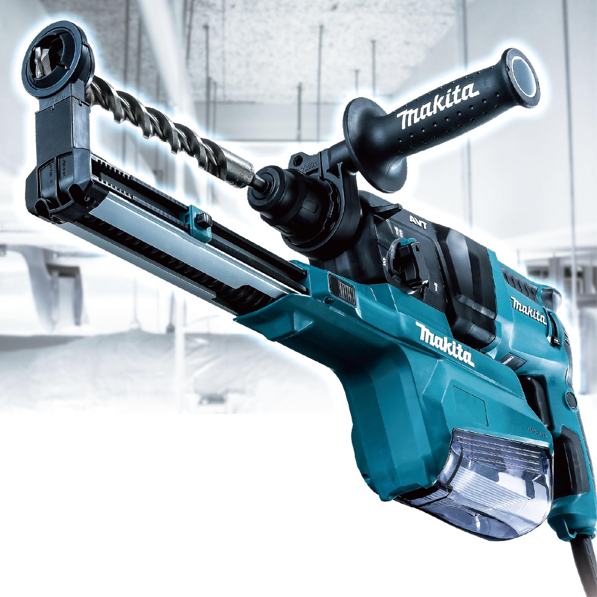 Makita HR2651 1" AVT Rotary Hammer, Accepts Sds-Plus Bits, w/Hepa Dust Extractor (Pistol-Grip)