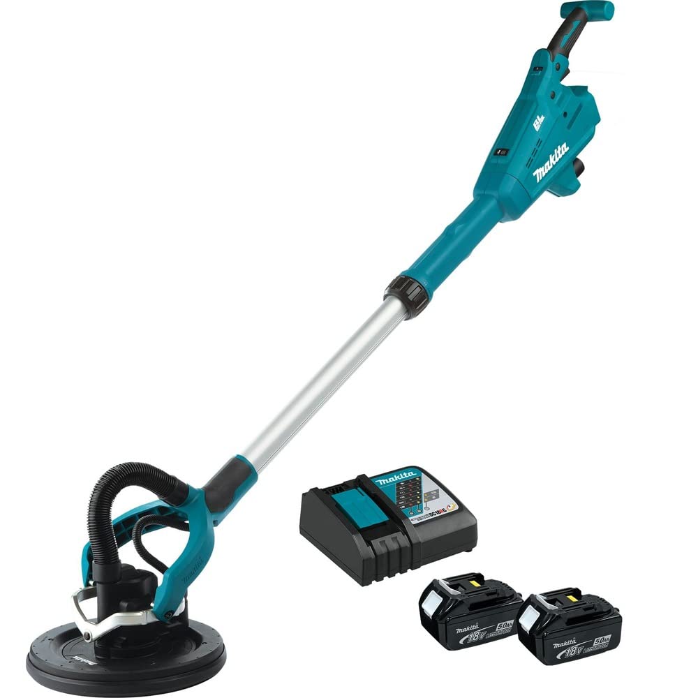 Makita XLS01TX1 18V LXT® Lithium-Ion Brushless Cordless 9" Drywall Sander Kit, AWS® Capable (5.0Ah)