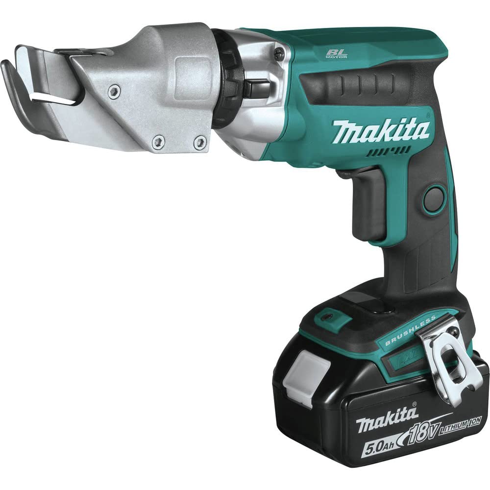 Makita XSJ04T 18V LXT® Lithium-Ion Brushless Cordless 18 Gauge Offset Shear Kit (5.0Ah)