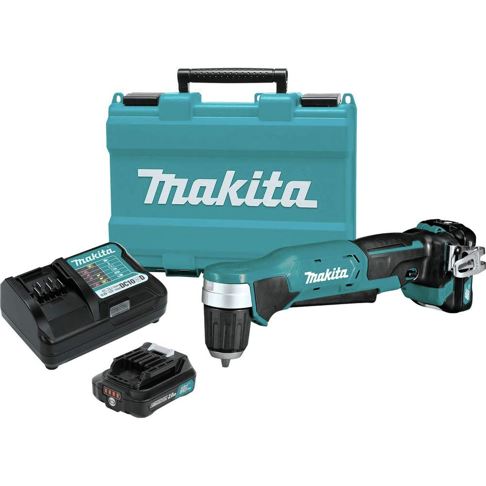 Makita AD04R1 12V max CXT Right Angle Drill Kit, 3/8"