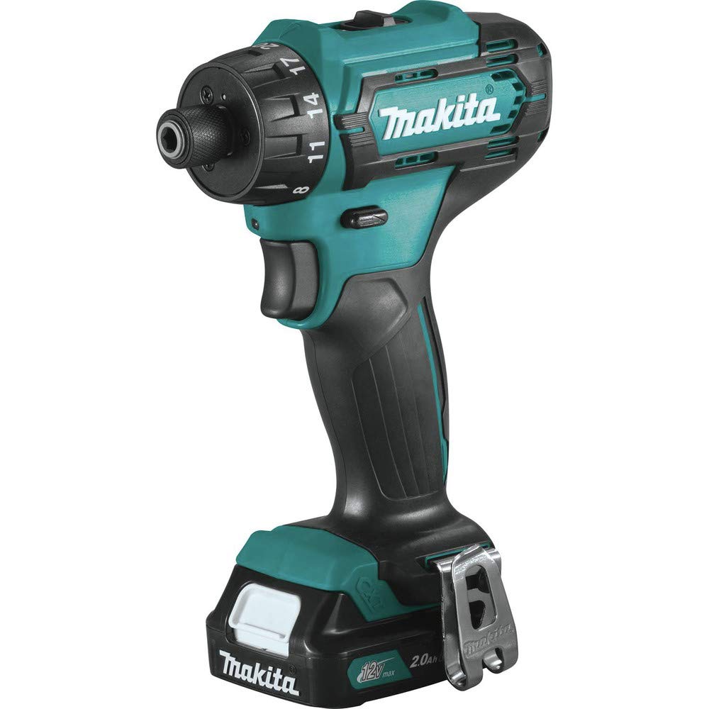 Makita FD10R1 12V max CXT® Lithium-Ion Cordless 1/4" Hex Driver-Drill Kit (2.0Ah)