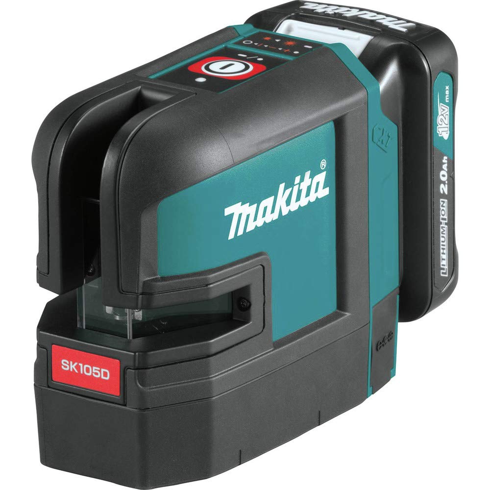 Makita SK105DNAX 12V max CXT® Lithium-Ion Cordless Self-Leveling Cross-Line Red Beam Laser Kit (2.0Ah)
