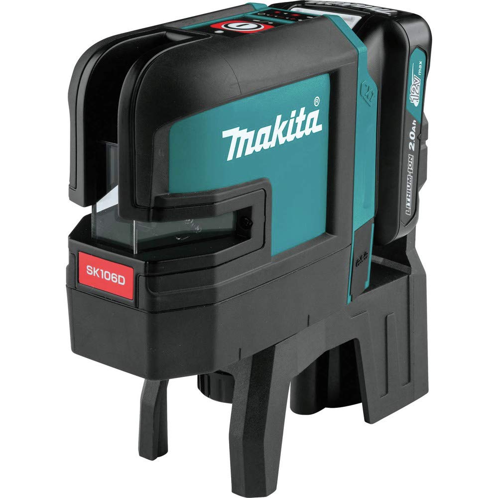 Makita SK106DNAX 12V max CXT® Lithium-Ion Cordless Self-Leveling Cross-Line/4-Point Red Beam Laser Kit (2.0Ah)
