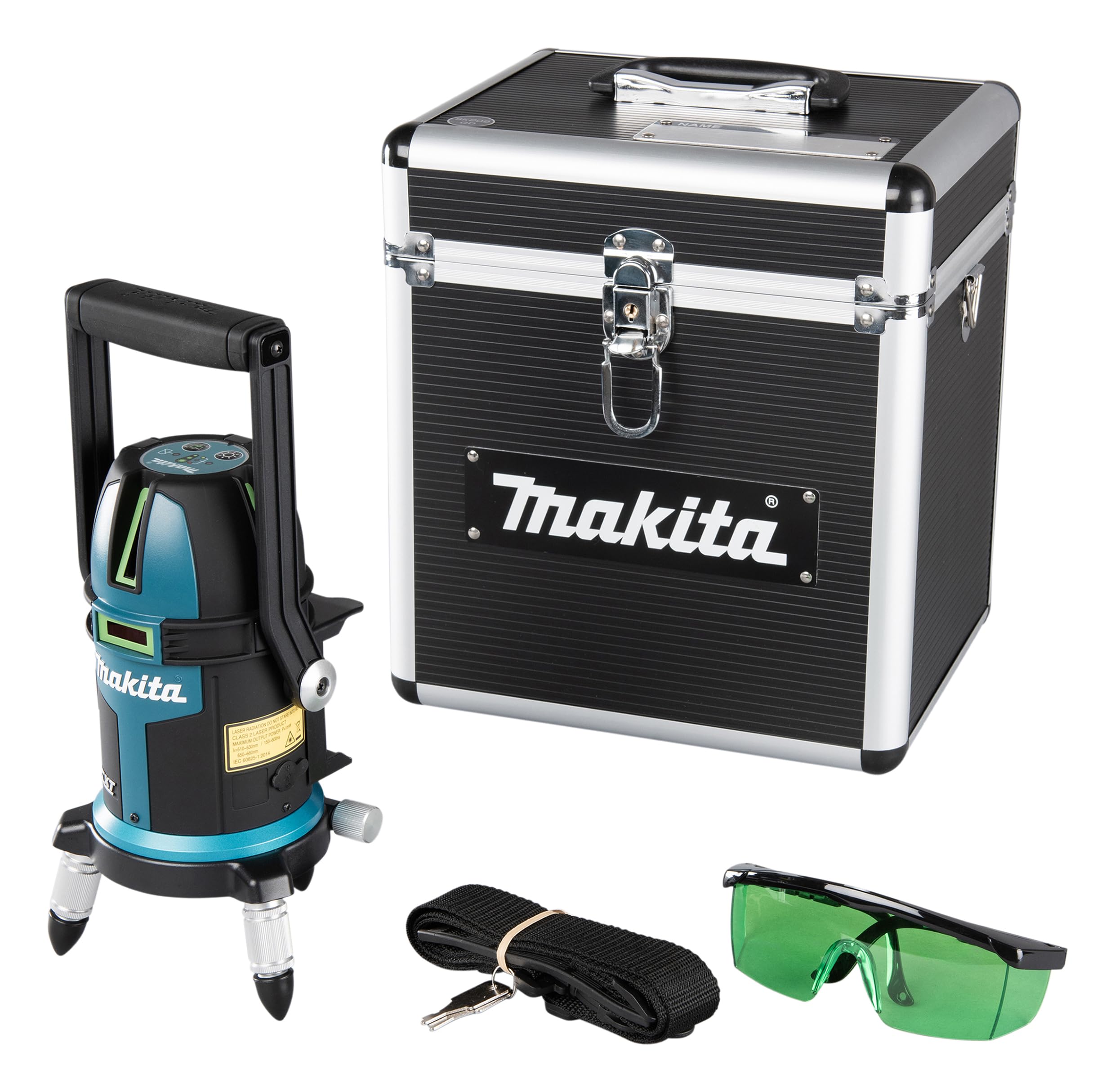 Makita SK209GDZ 12V max CXT Lithium-Ion Cordless Self-Leveling Multi-Line/Plumb Point Green Beam Laser, Tool Only