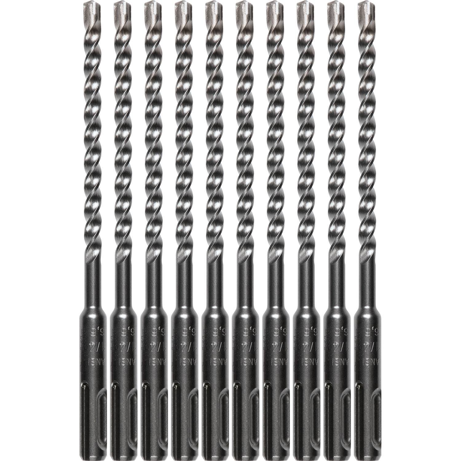 Makita B-61210 1/4" x 6" SDS-Plus Bit, 3-Cutter, 10/Pk