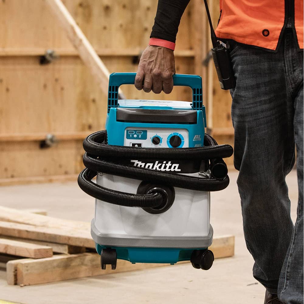 Makita XCV25ZUX 36V (18V X2) LXT® Brushless Cordless 4 Gallon HEPA Filter Dry Dust Extractor/Vacuum, AWS®, Tool Only