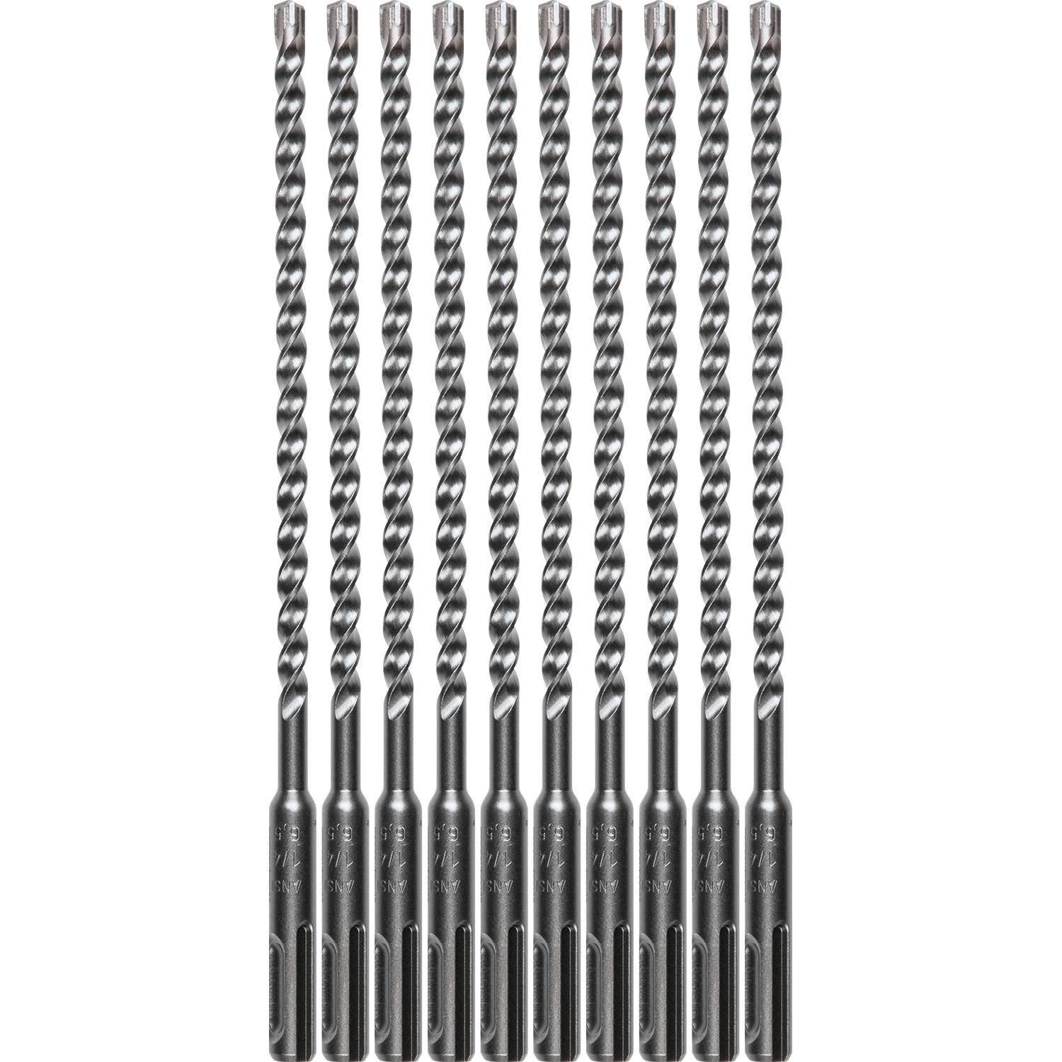 Makita B-61226 1/4" x 8" SDS-Plus Bit, 3-Cutter, 10/Pk