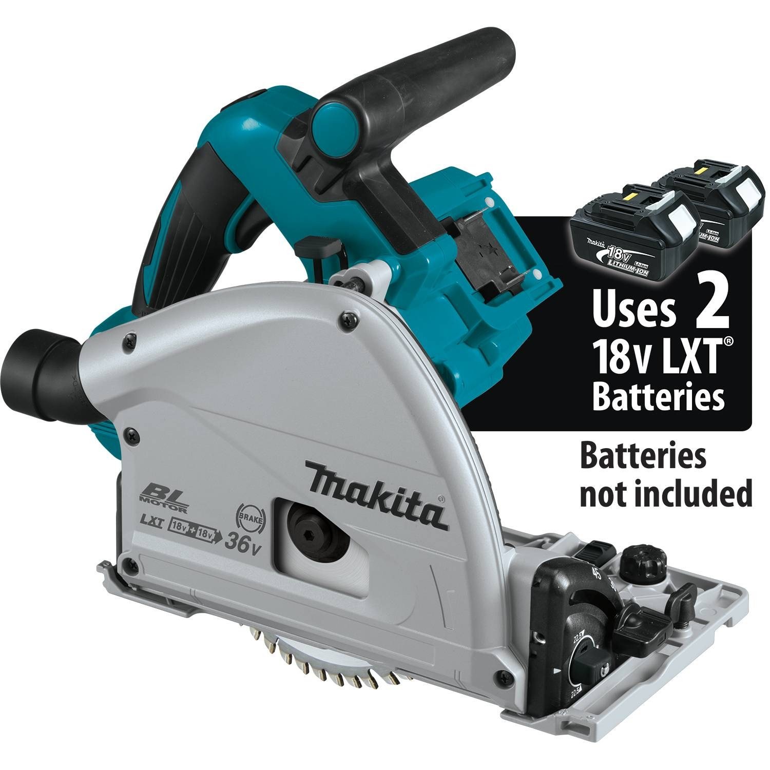 Makita XPS02ZU 18V X2 LXT Lithium-Ion (36V) Brushless Cordless 6-1/2" Plunge Circular Saw, with AWS, Tool Only