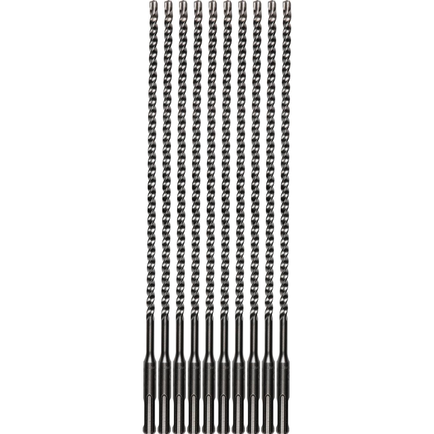 Makita B-61232 1/4" x 12" SDS-Plus Bit, 3-Cutter, 10/Pk