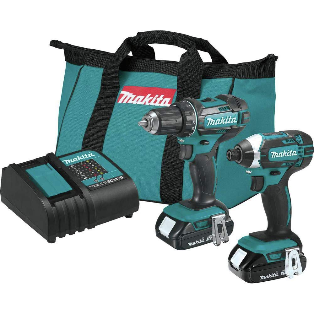 Makita CT225SYX 18V LXT® Lithium-Ion Compact Cordless 2-Pc. Combo Kit (1.5Ah)