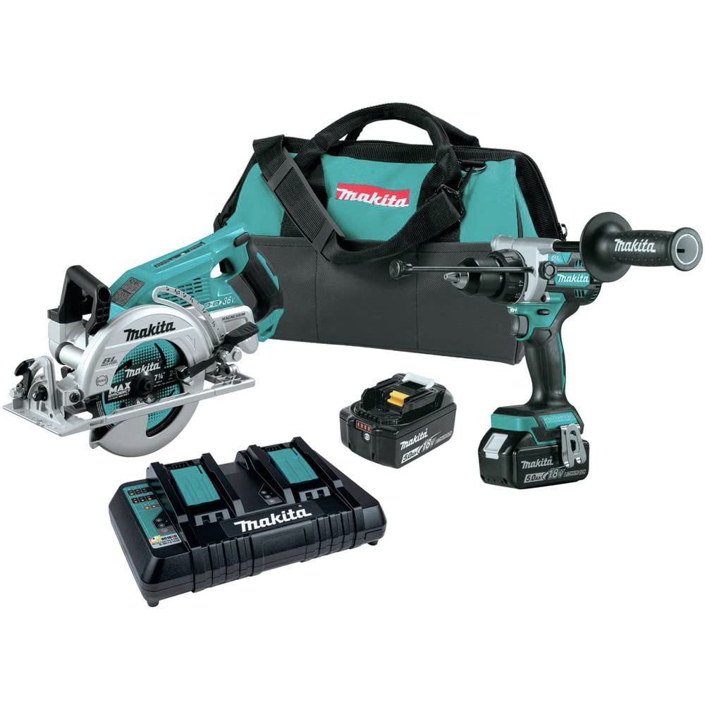 Makita XT289PT 18V LXT® Lithium-Ion Brushless Cordless 2-Pc. Combo Kit (5.0Ah)