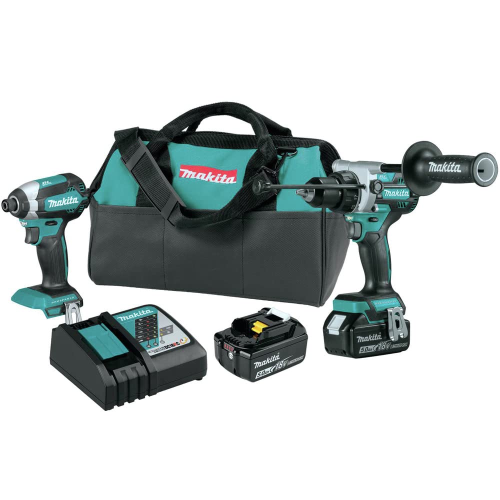 Makita XT291T 18V LXT® Lithium-Ion Brushless Cordless 2-Pc. Combo Kit (5.0Ah)