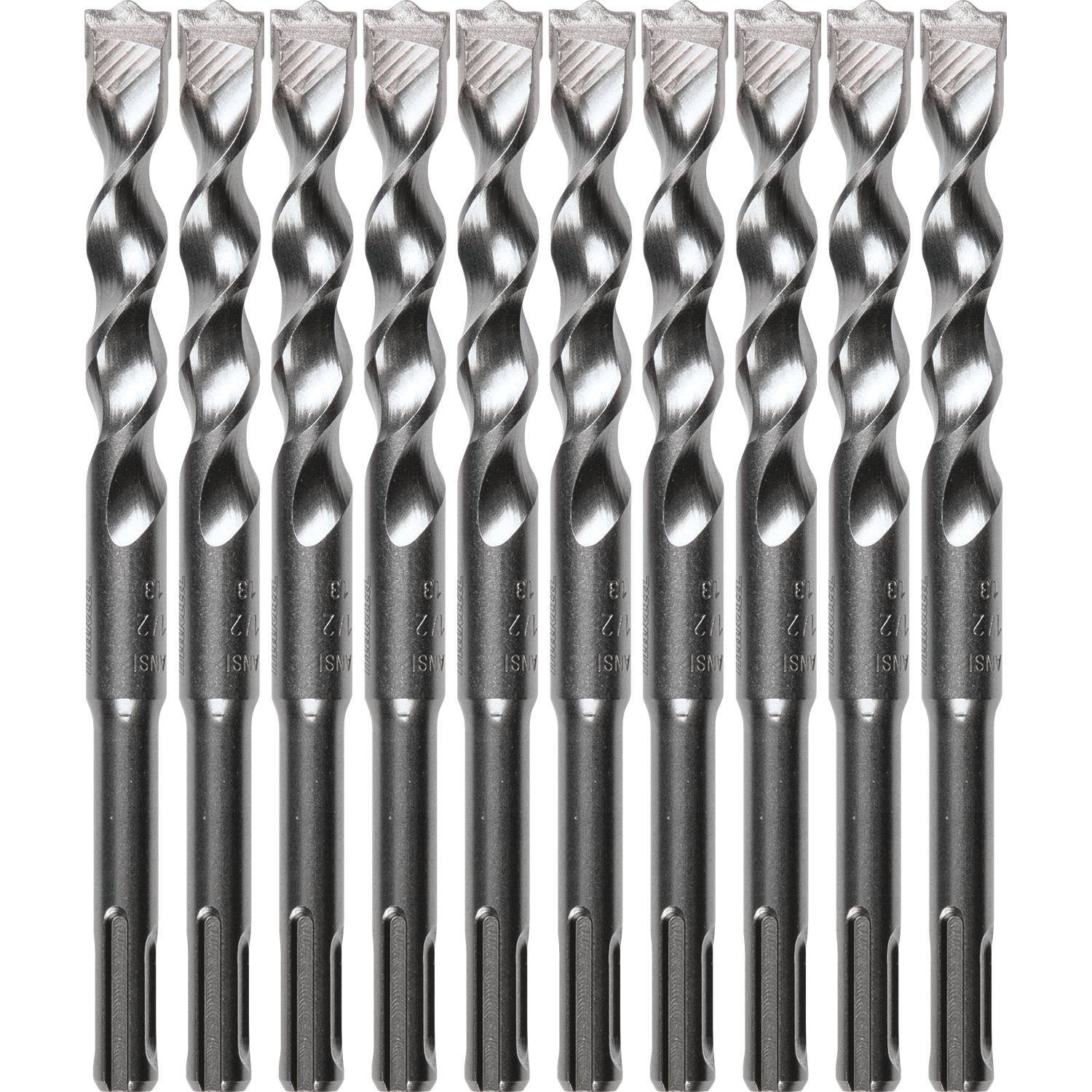 Makita B-60931 1/2" x 6" SDS-Plus Bit, 2-Cutter, 10/Pk