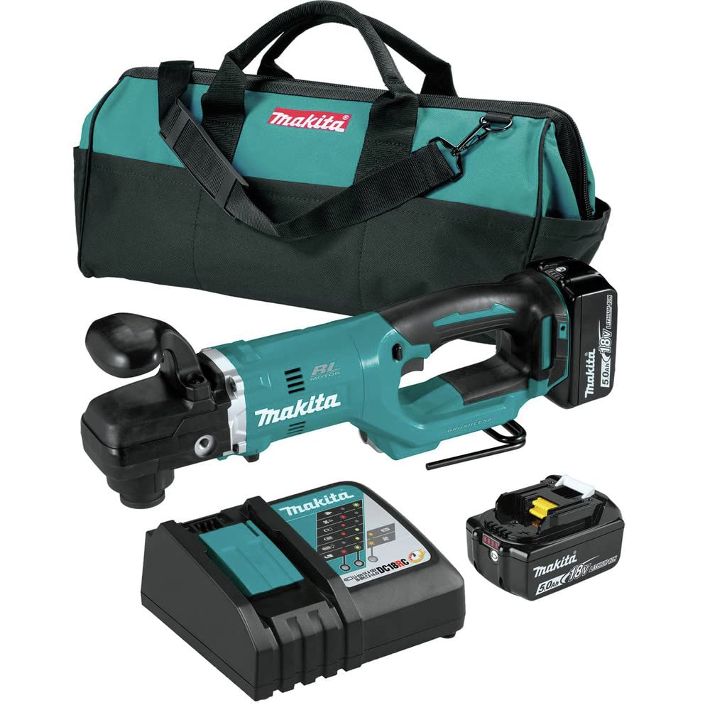 Makita XAD06T 18V LXT® Lithium-Ion Brushless Cordless 7/16" Hex Right Angle Drill Kit (5.0Ah)