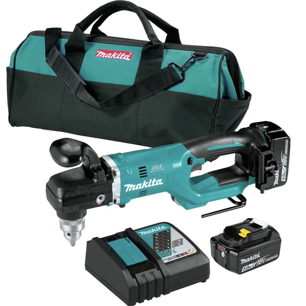 Makita XAD05T 18V LXT® Lithium-Ion Brushless Cordless 1/2" Right Angle Drill Kit (5.0Ah)