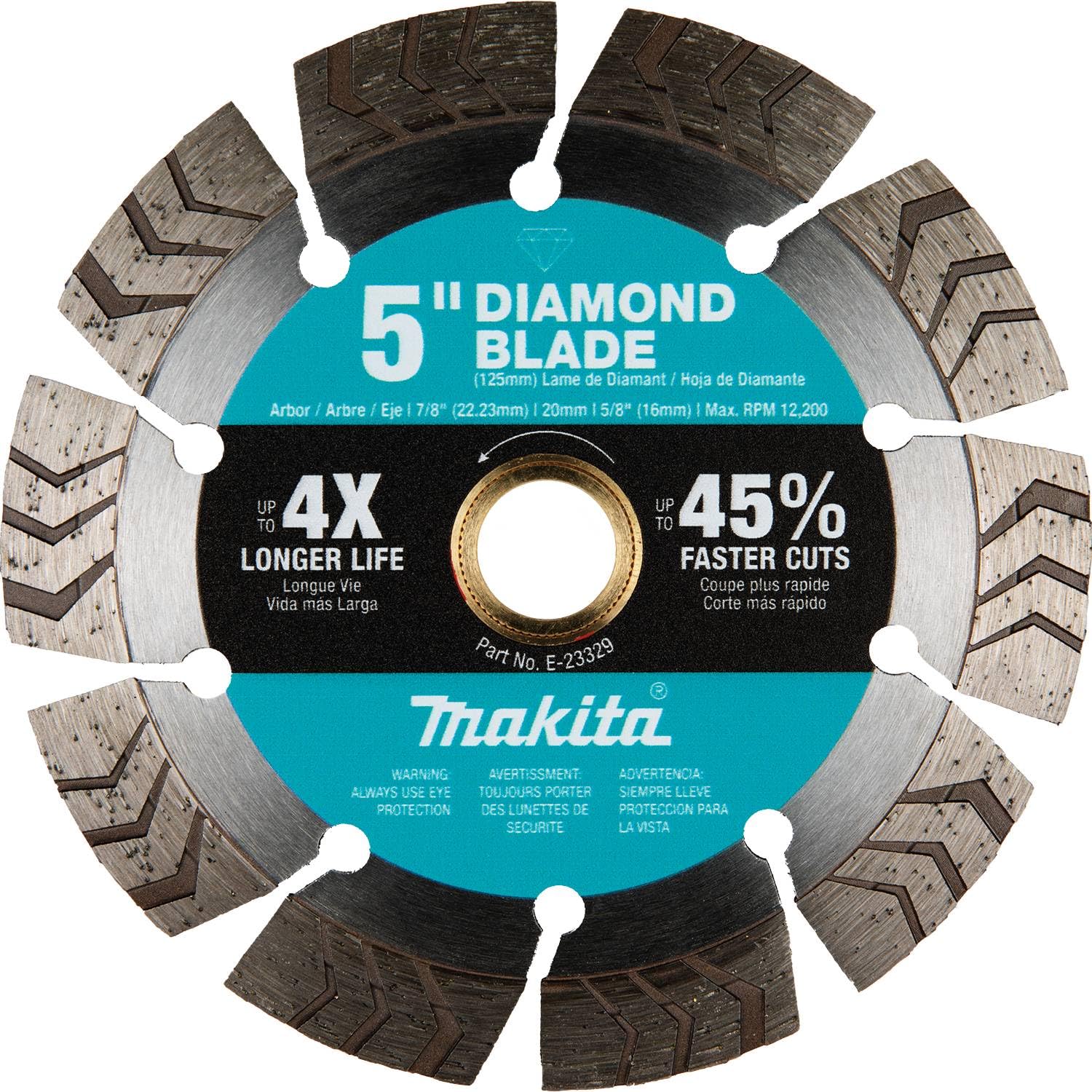 Makita E-23329 5" Diamond Blade, Segmented Turbo, General Purpose