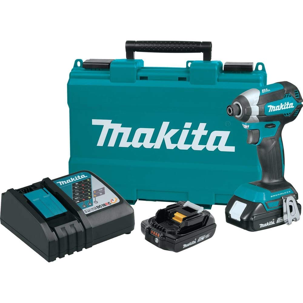 Makita XDT13R 2.0Ah 18V LXT Lithium-Ion Compact Brushless Cordless Impact Driver Kit