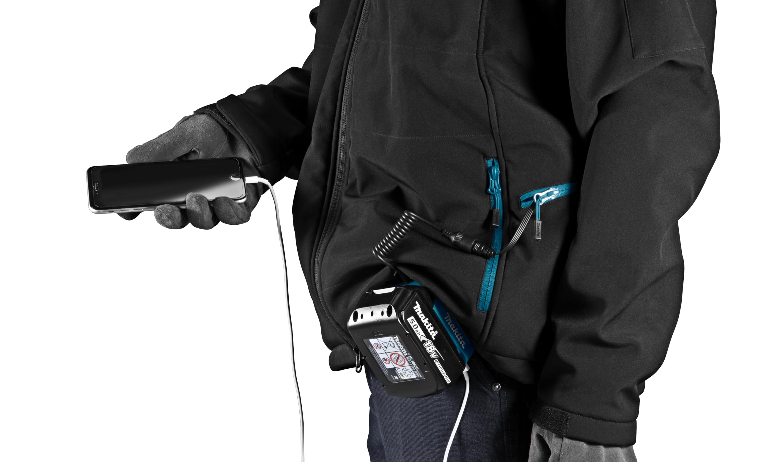 2265-makita-dcj205zm-18v-lxt-heated-jacket-only-black-m-medium-12.jpg Makita DCJ205ZM 18V LXT Heated Jacket, Only (Black, M), Medium